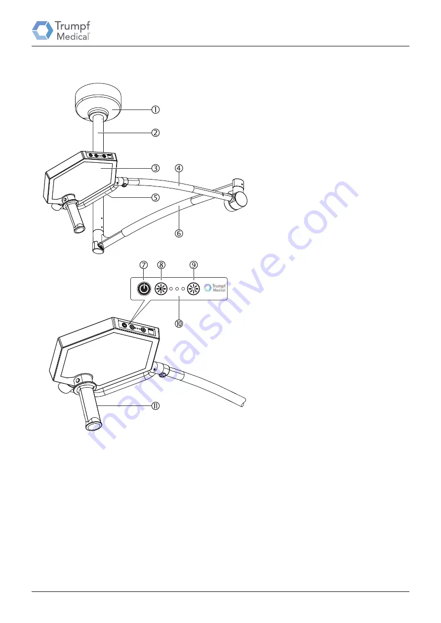 Hill-Rom Trumpf Medical TruLight 1000 Instruction Manual Download Page 23