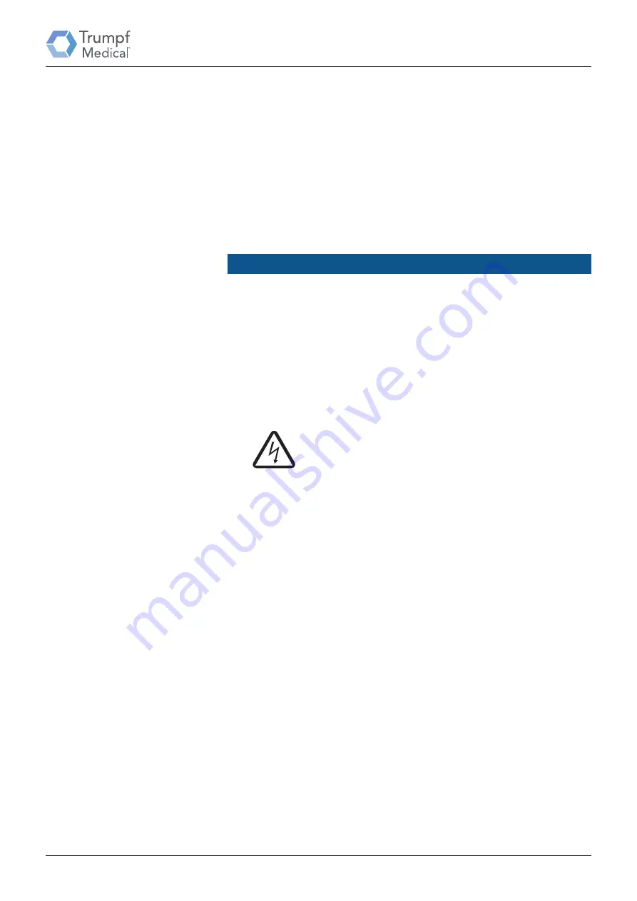 Hill-Rom Trumpf Medical TruLight 1000 Instruction Manual Download Page 35