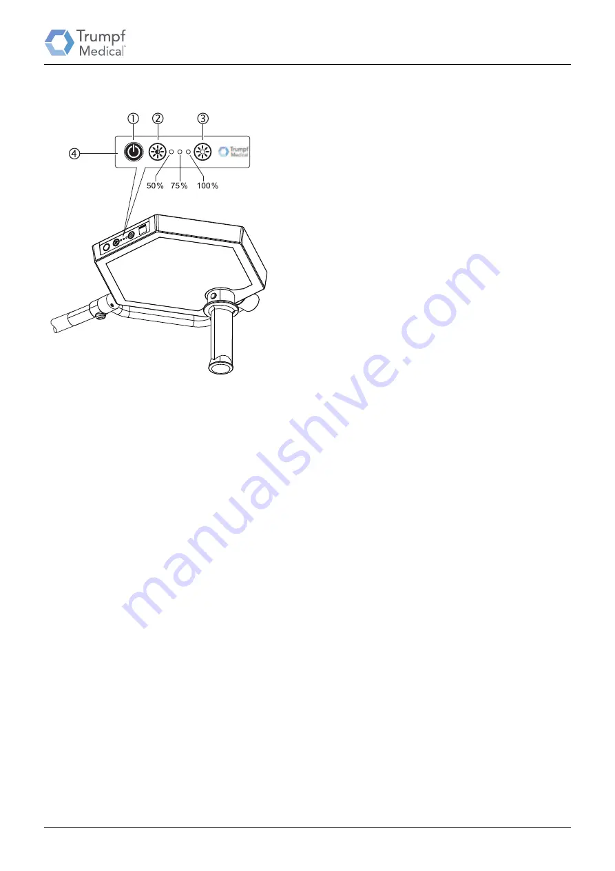 Hill-Rom Trumpf Medical TruLight 1000 Instruction Manual Download Page 38