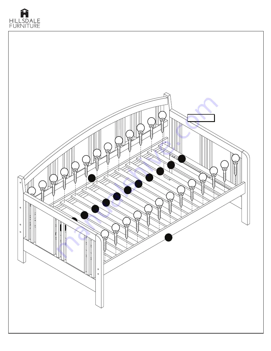 Hillsdale Furniture Dana 103662-110852 Manual Download Page 3