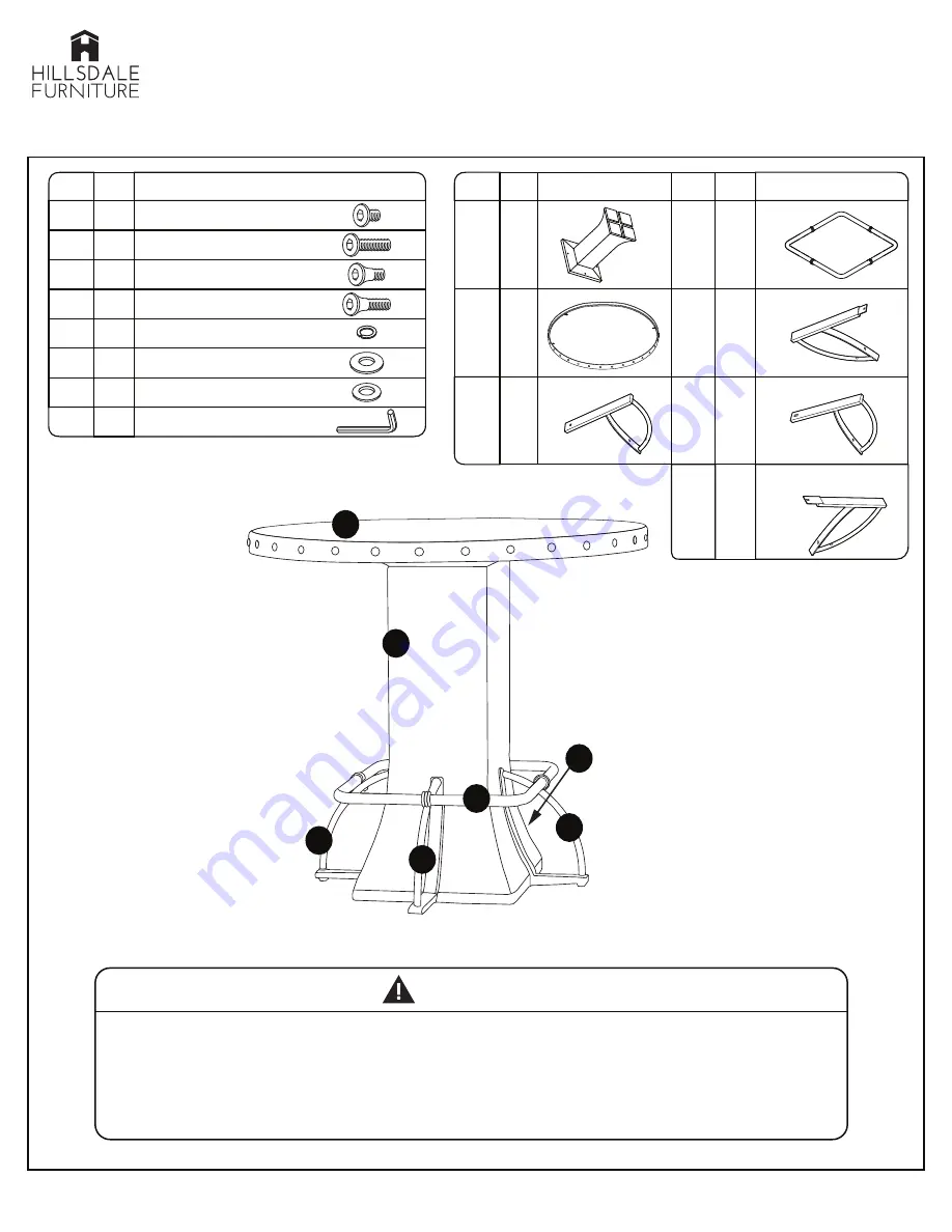 Hillsdale Furniture Jennings 4022-838 Скачать руководство пользователя страница 1