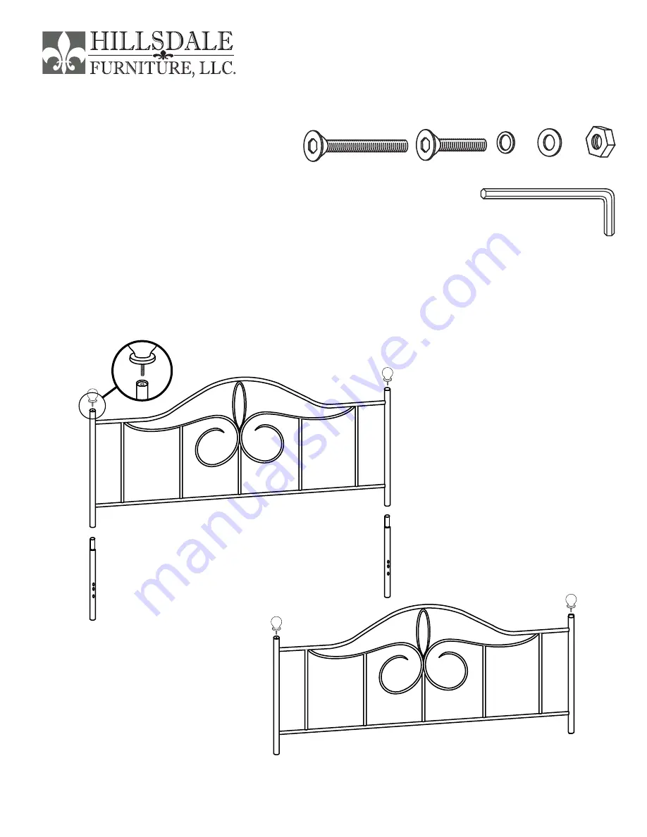 Hillsdale Furniture WESTFIELD 1354-331 Скачать руководство пользователя страница 1