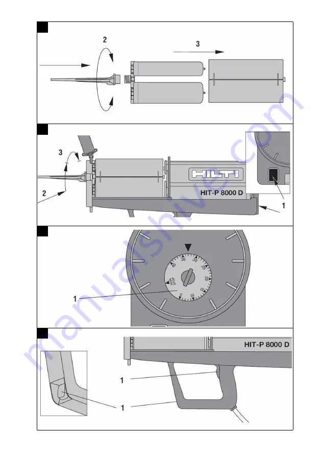 Hilti HIT-P 8000 D Original Operating Instructions Download Page 3