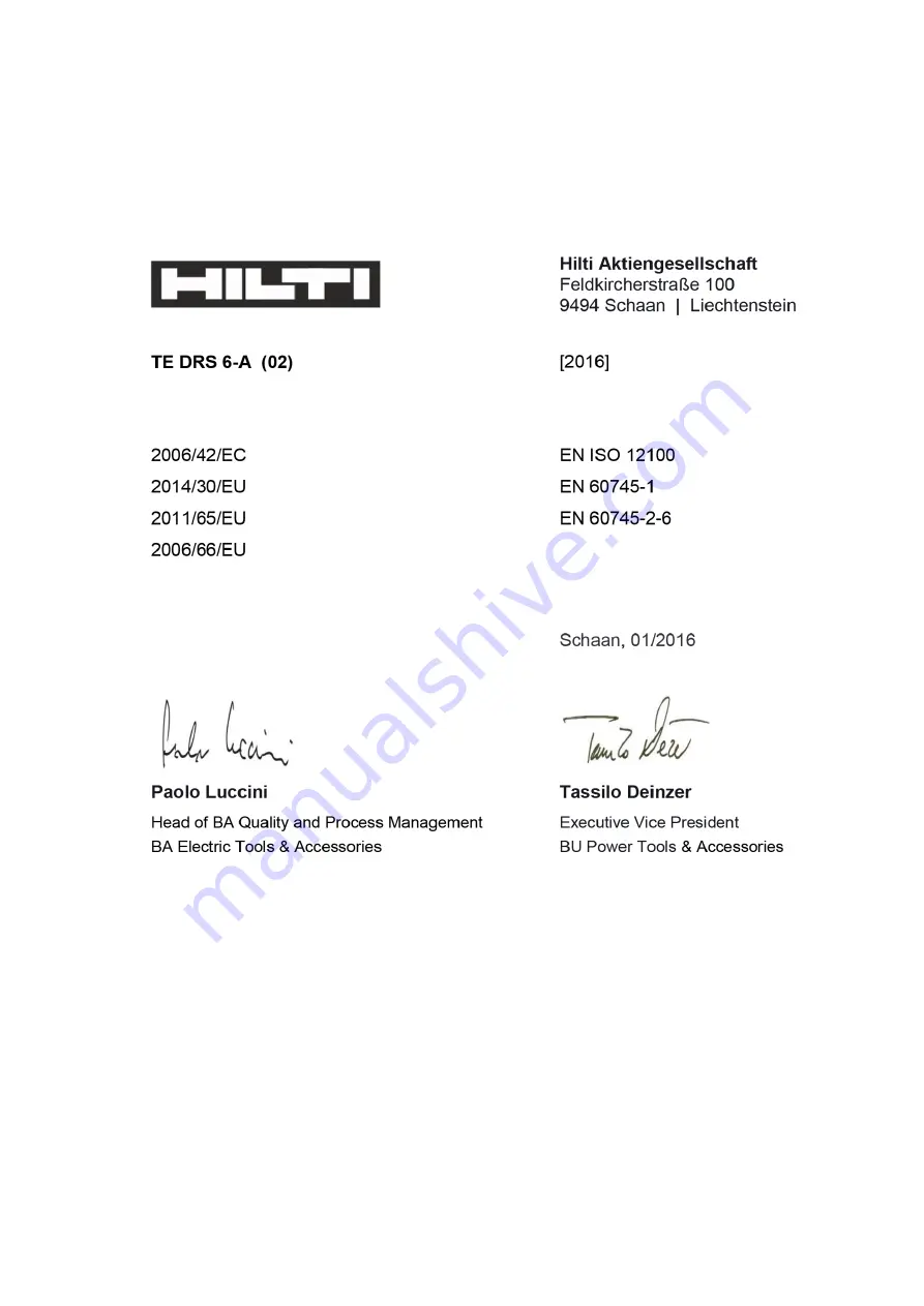 Hilti TE DRS6-A Original Operating Instructions Download Page 245