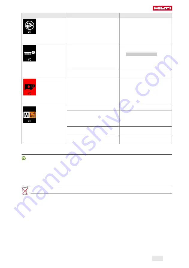 Hilti VC 20H-X Original Operating Instructions Download Page 199