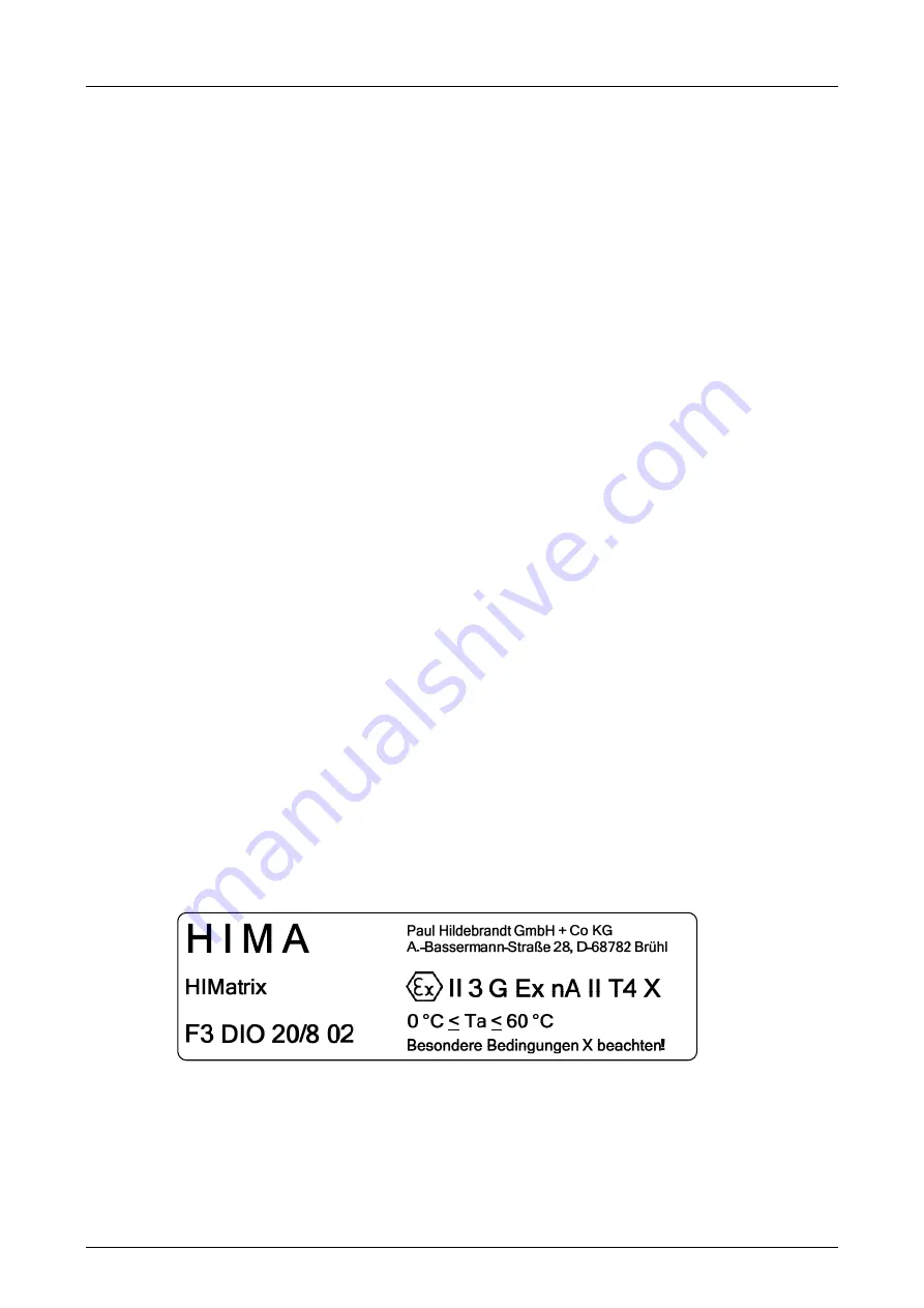 HIMA HIMatrix F3 DIO 20/8 02 Manual Download Page 28