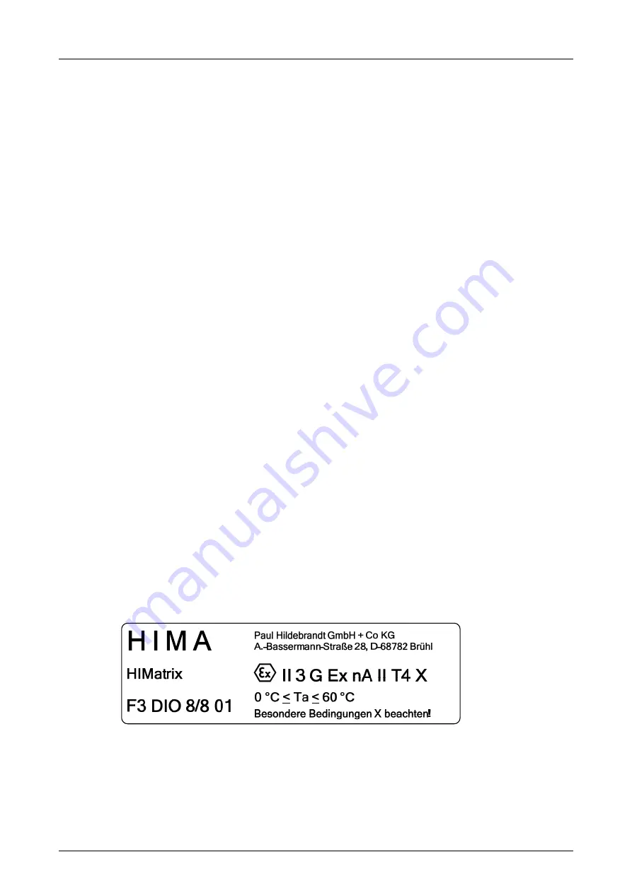 HIMA HIMatrix F3 DIO 8/8 01 Скачать руководство пользователя страница 29