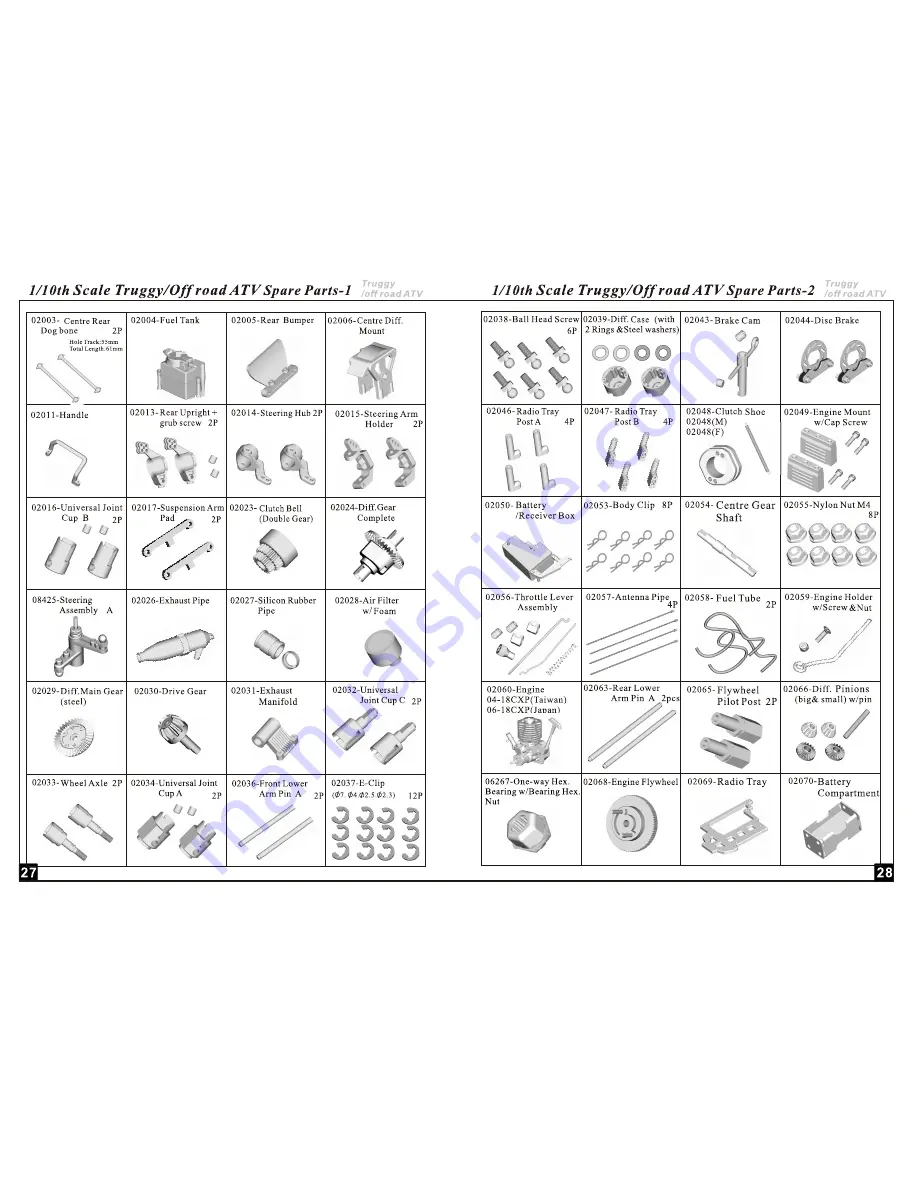 Himoto 1/10th scalemonster truck Instruction Manual Download Page 15