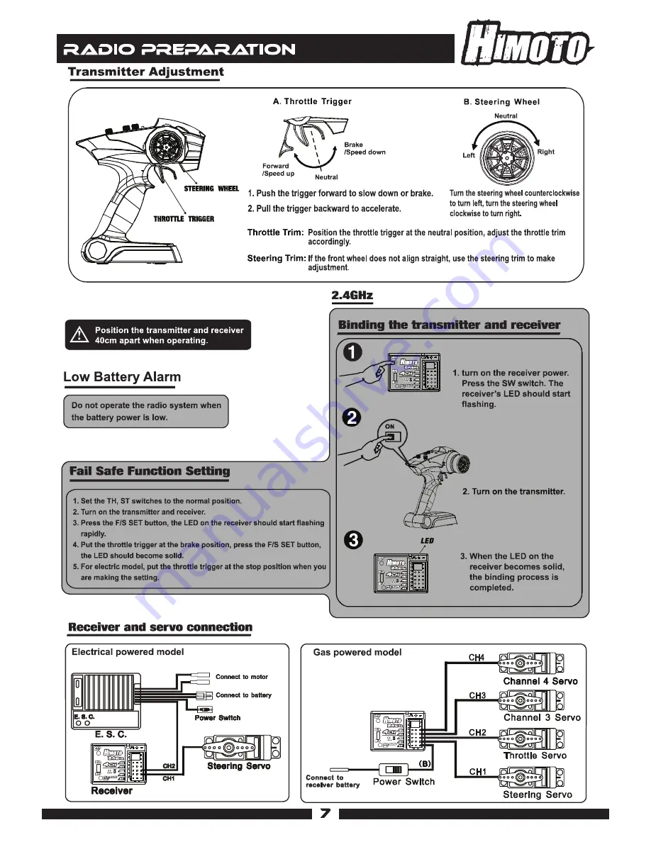 Himoto HIIII7 Makira Instruction Manual Download Page 9