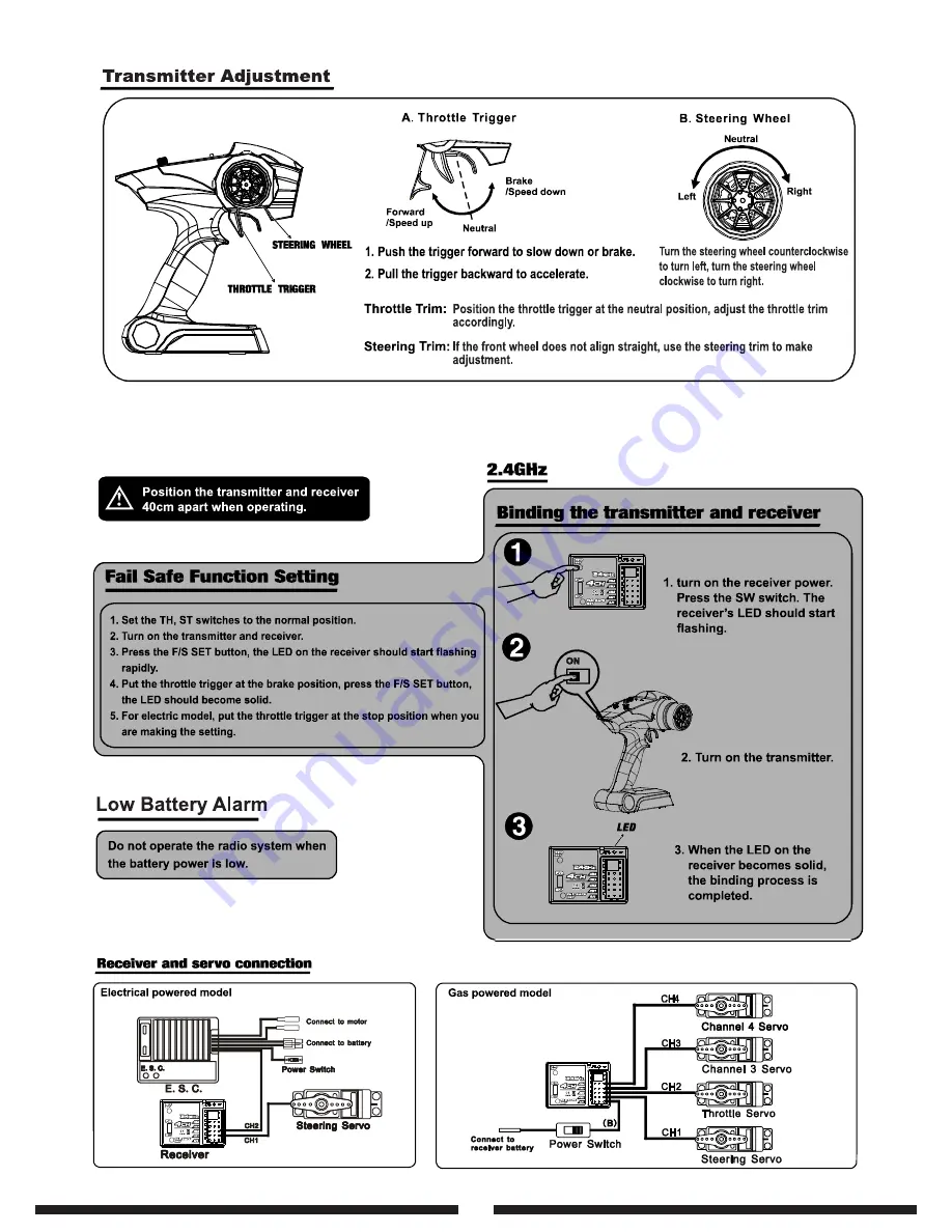 Himoto Stealth Interceptor ST745 Instruction Manual Download Page 6