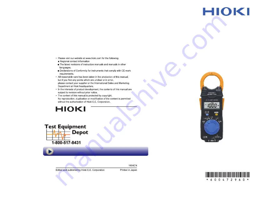 Hioki 3280-1 OF Instruction Manual Download Page 30