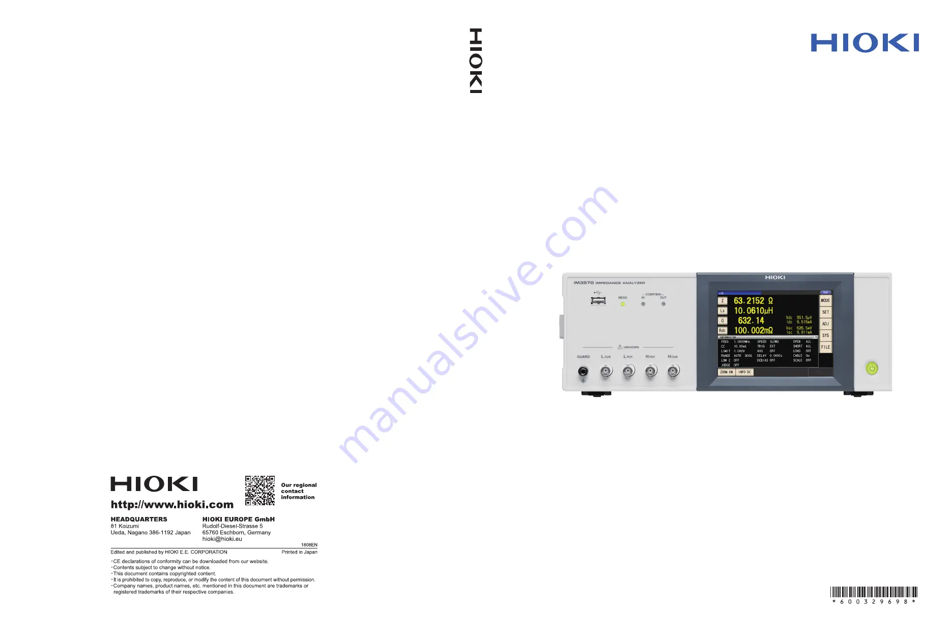 Hioki IM3570 Скачать руководство пользователя страница 458