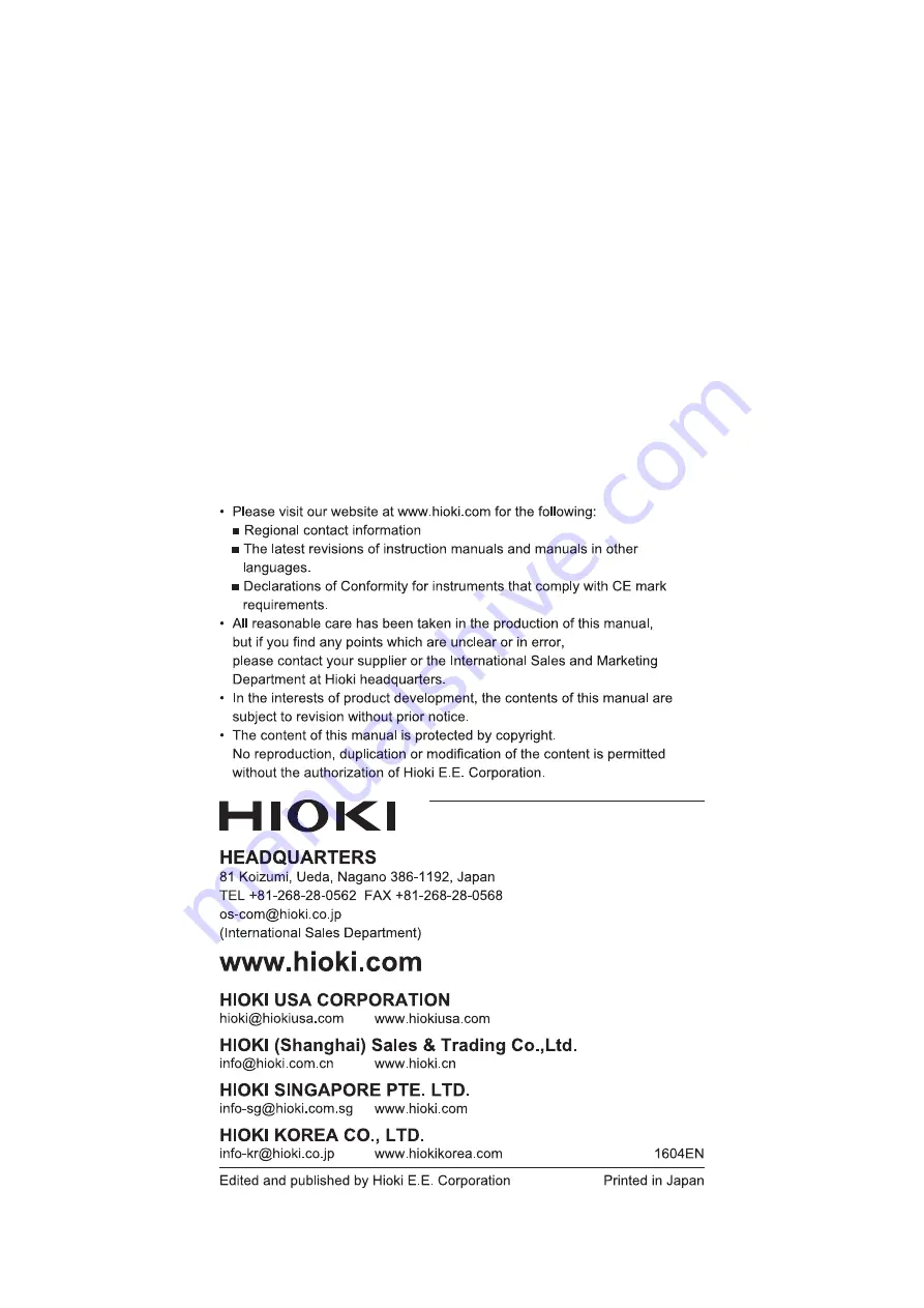 Hioki IM9201 Скачать руководство пользователя страница 28