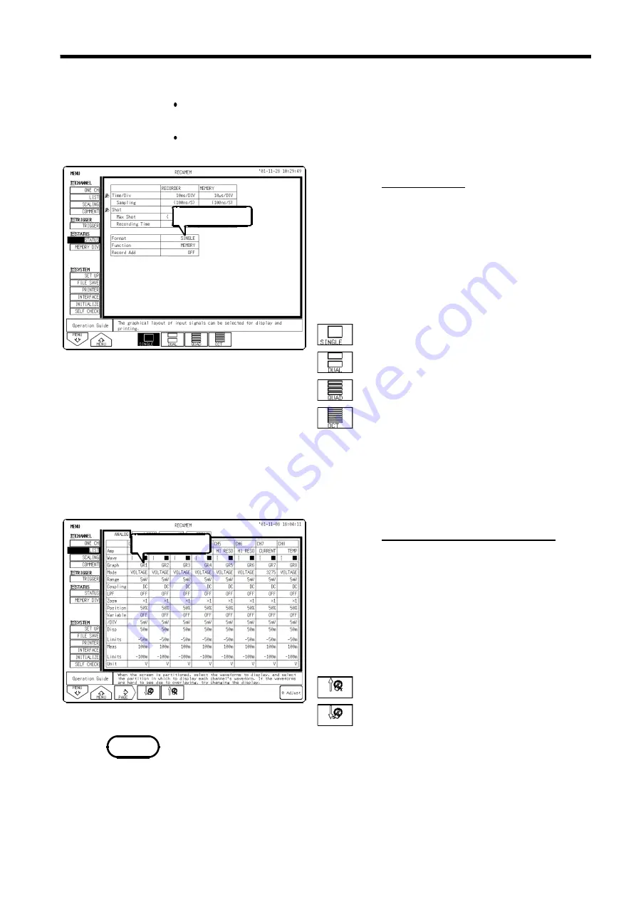 Hioki MEMORY HiCORDER 8855 Instruction Manual Download Page 59