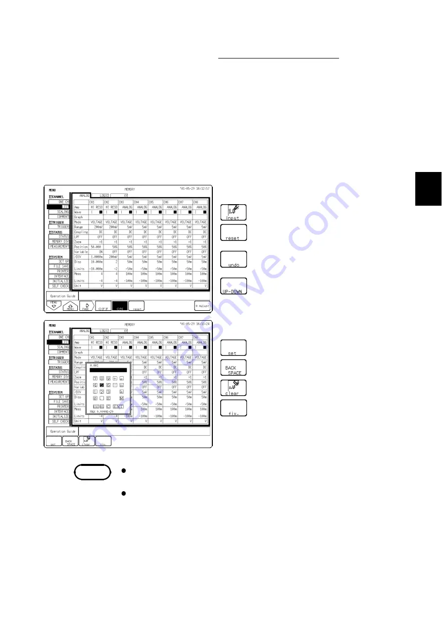 Hioki MEMORY HiCORDER 8855 Instruction Manual Download Page 121