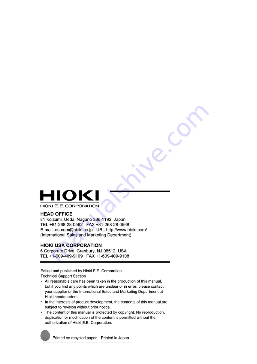 Hioki MEMORY HiCORDER 8855 Instruction Manual Download Page 264