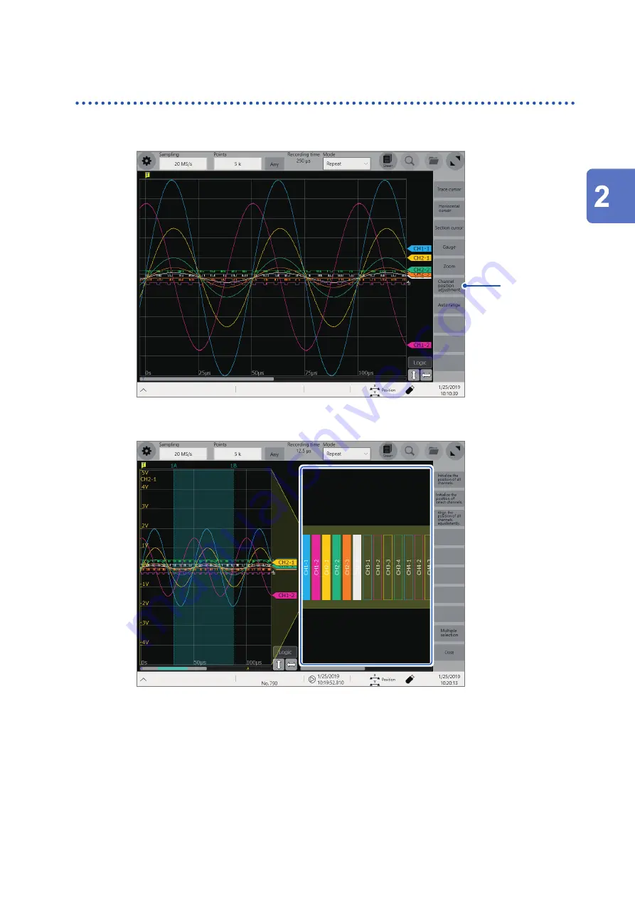 Hioki Memory HiCorder MR6000 Instruction Manual Download Page 47