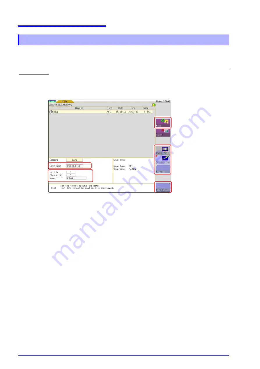 Hioki MR8740 Instruction Manual Download Page 108