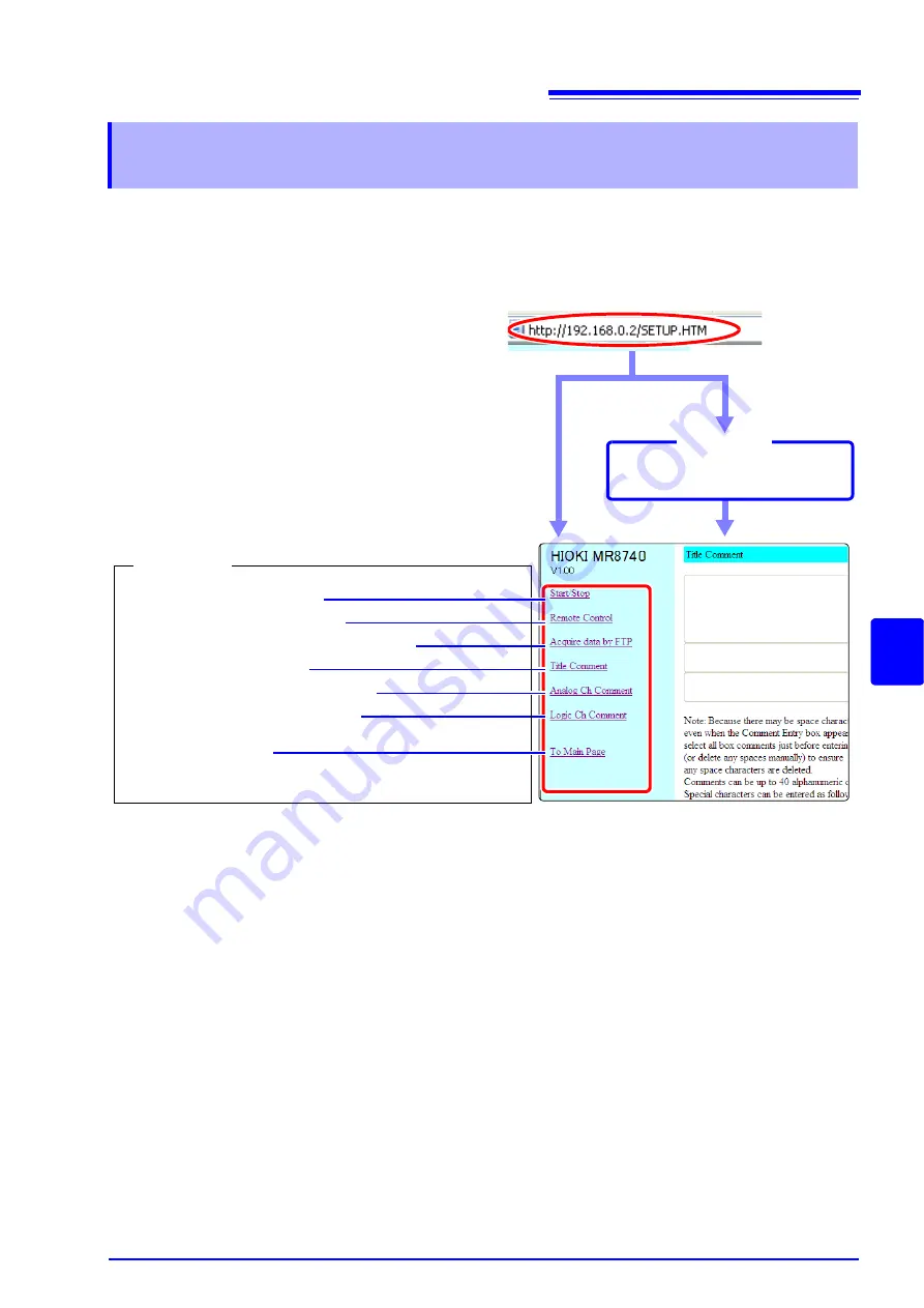 Hioki MR8740 Instruction Manual Download Page 329