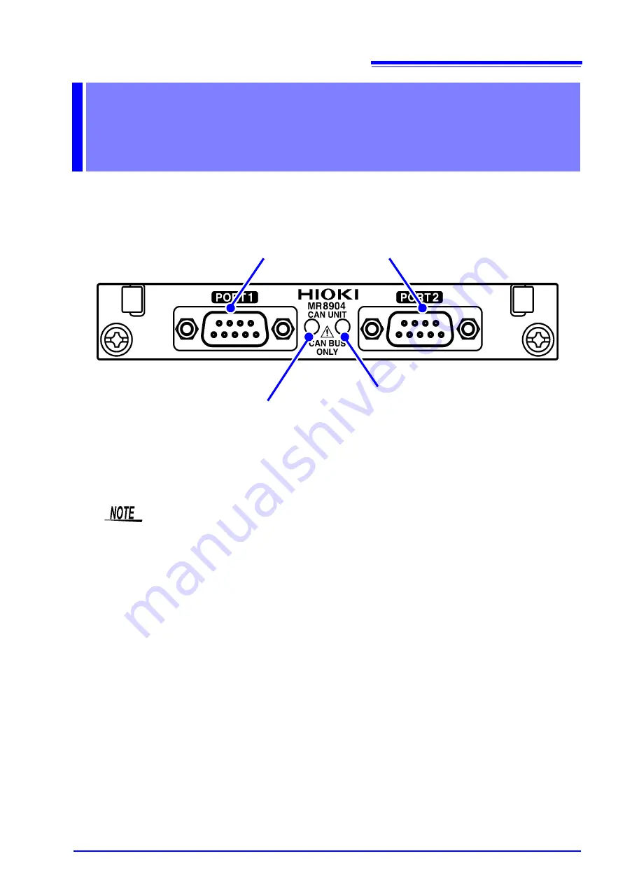 Hioki MR8904 Instruction Manual Download Page 13