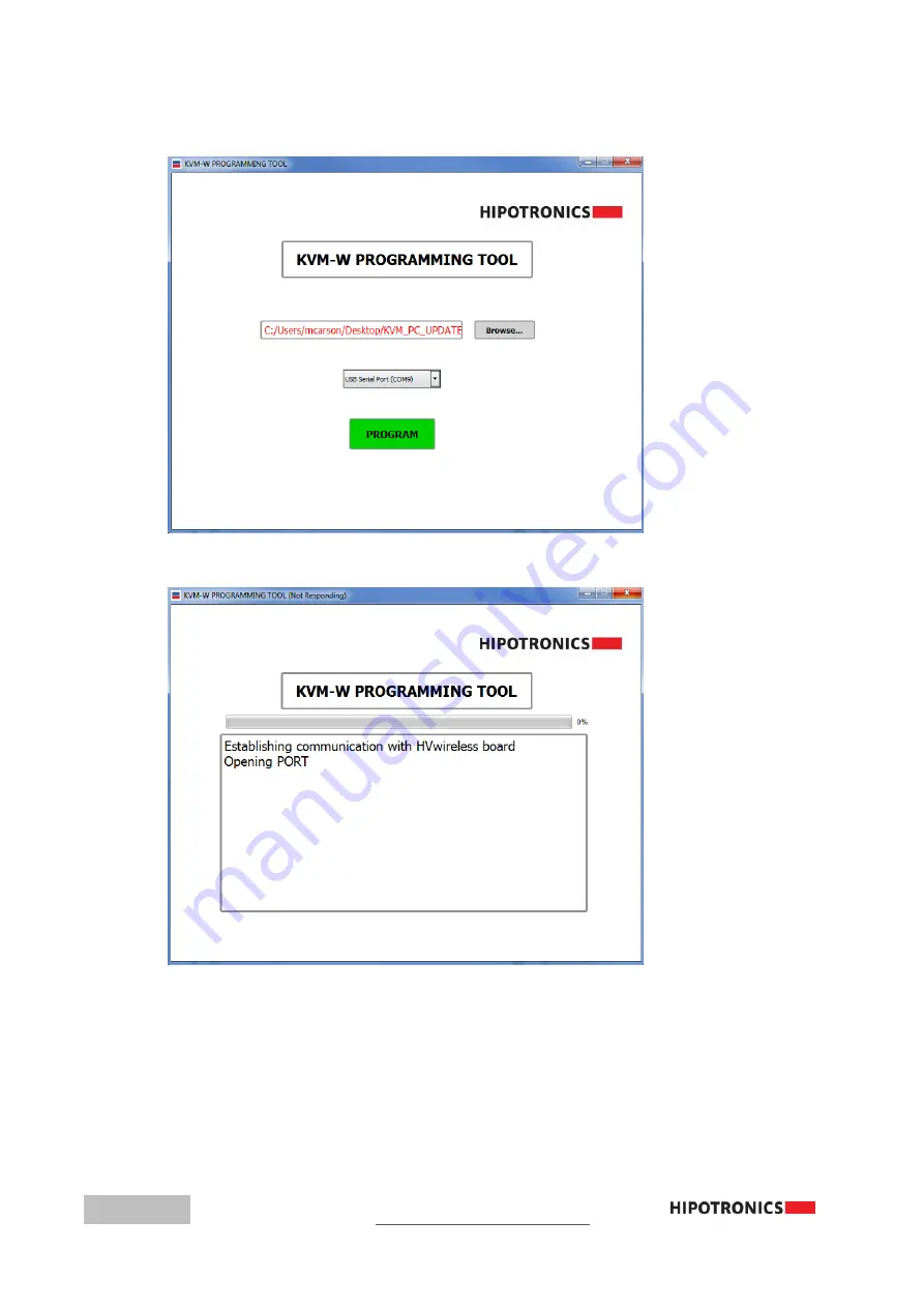 HIPOTRONICS KVM-W Series Скачать руководство пользователя страница 24