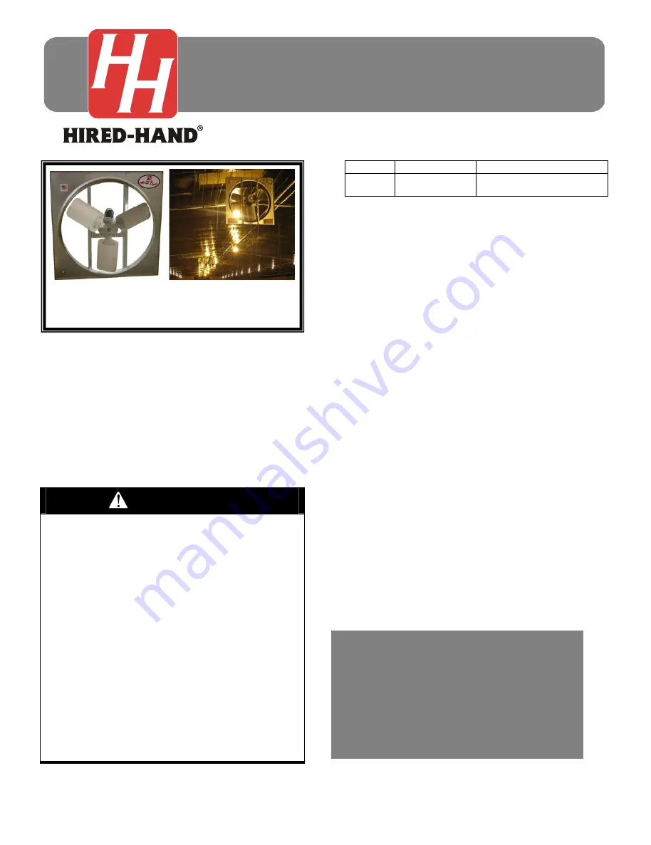 HIRED-HAND MEGA-FLOW MF-24O-D-S-SE Series Quick Start Manual Download Page 1