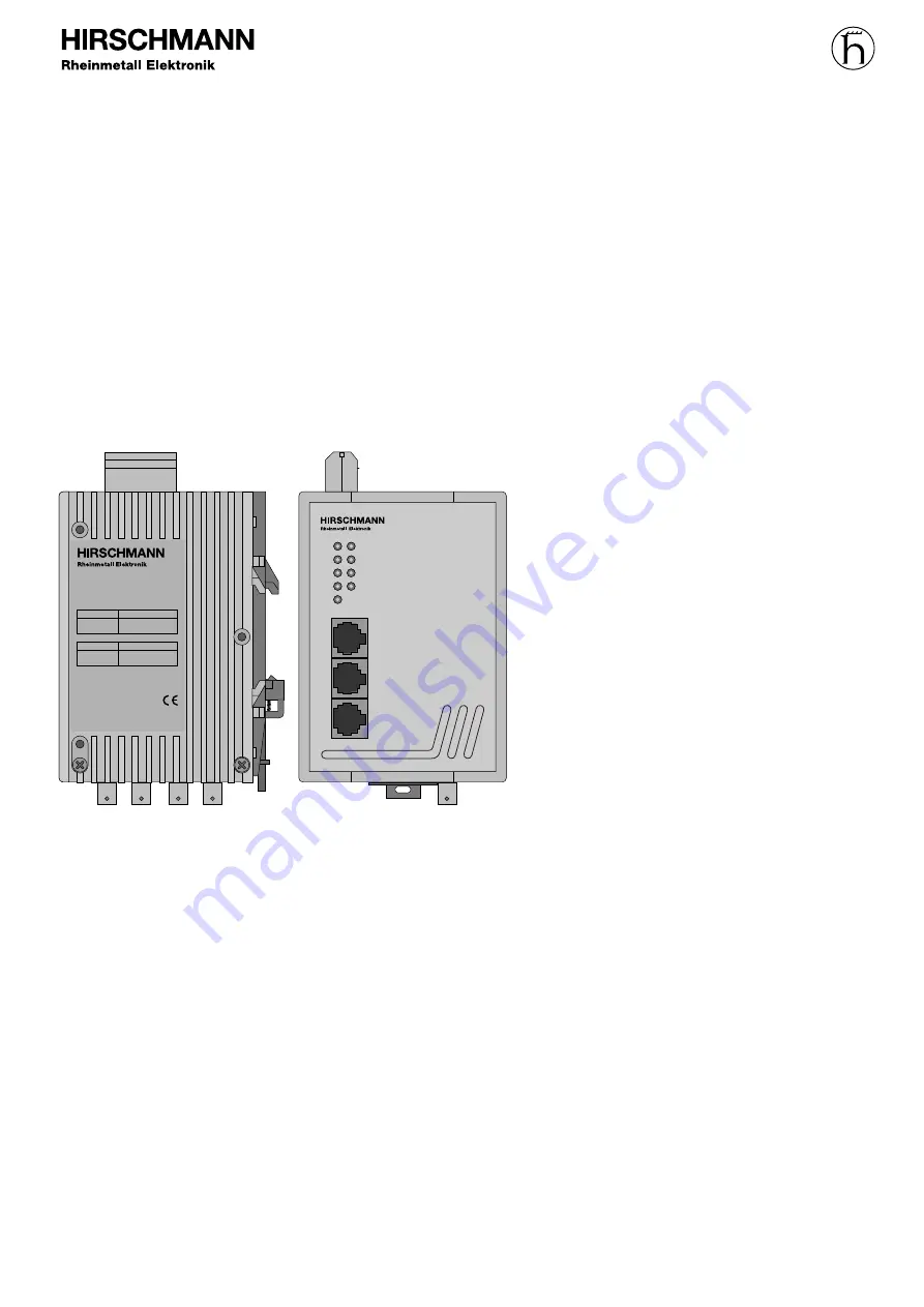 Hirschmann RH1-TP/FL Description And Operating Instructions Download Page 9