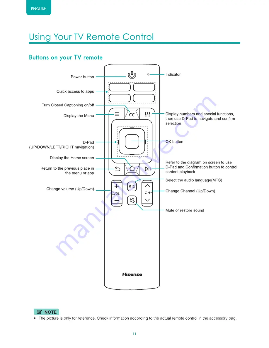 Hisense 100L8D Скачать руководство пользователя страница 12