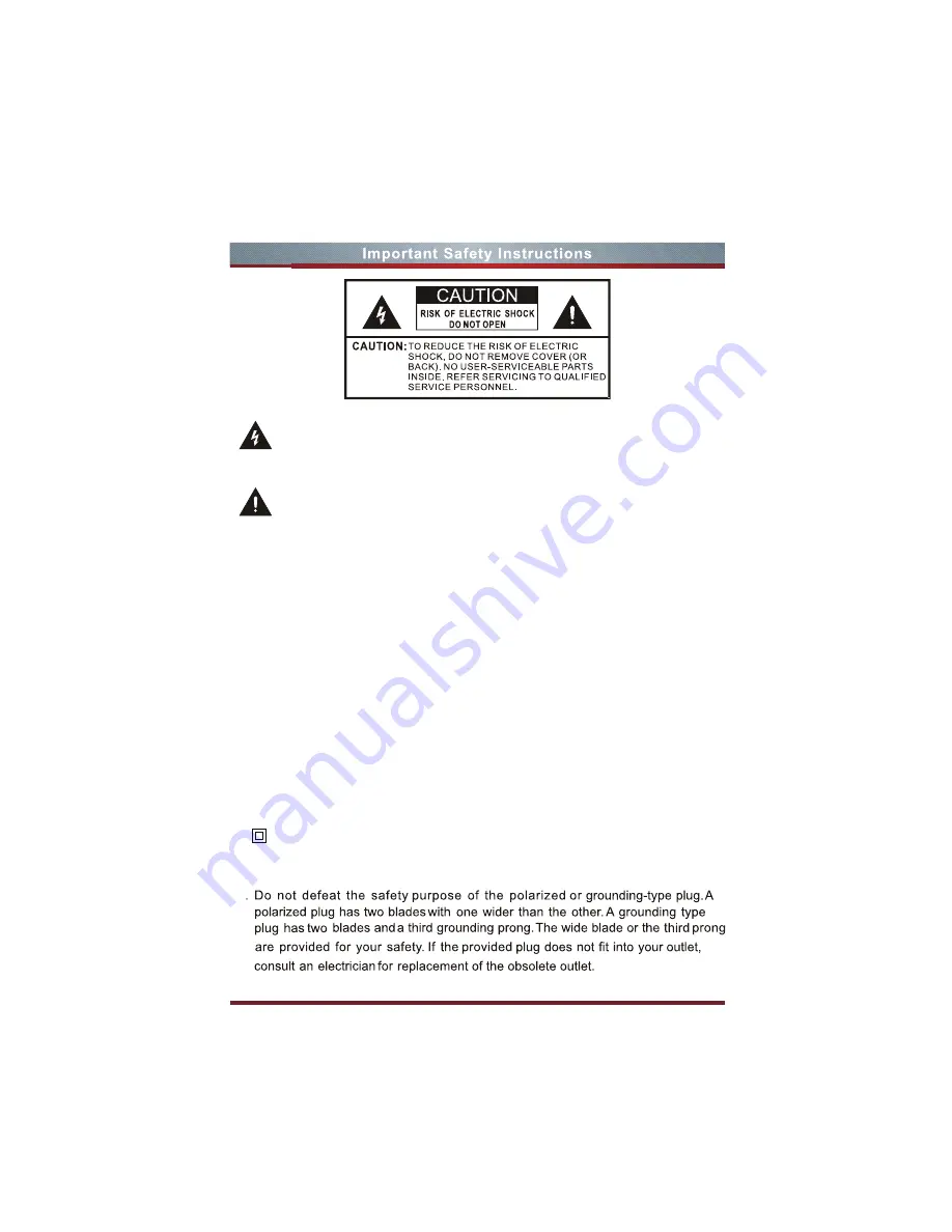 Hisense 32D20 User Manual Download Page 3