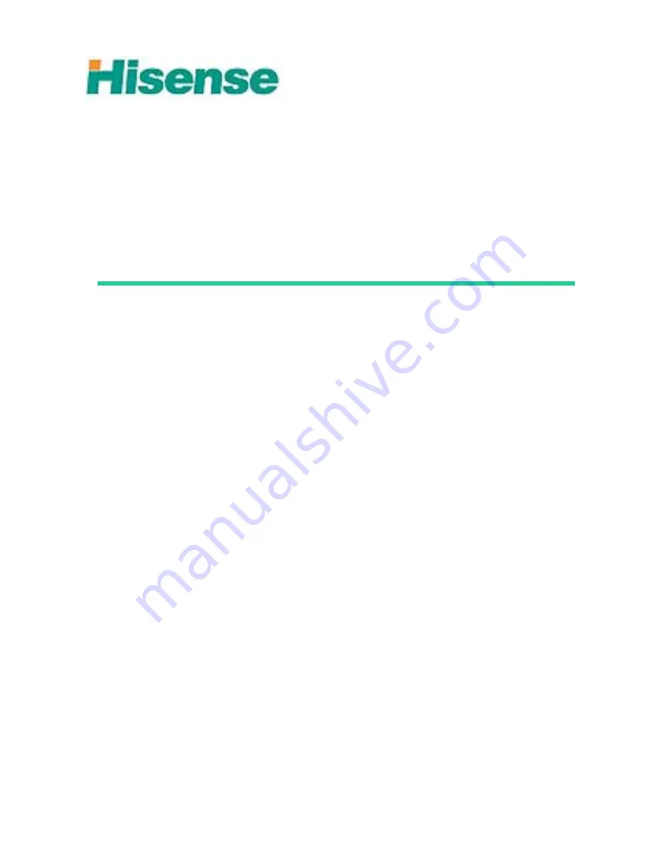 Hisense 32LD846HT Service Manual Download Page 1