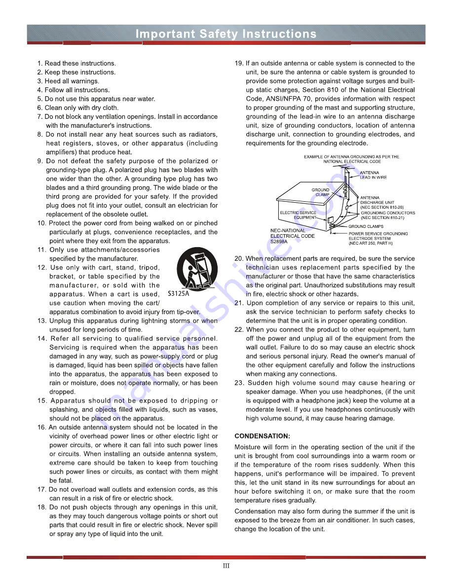 Hisense 42K26 Manual Download Page 3