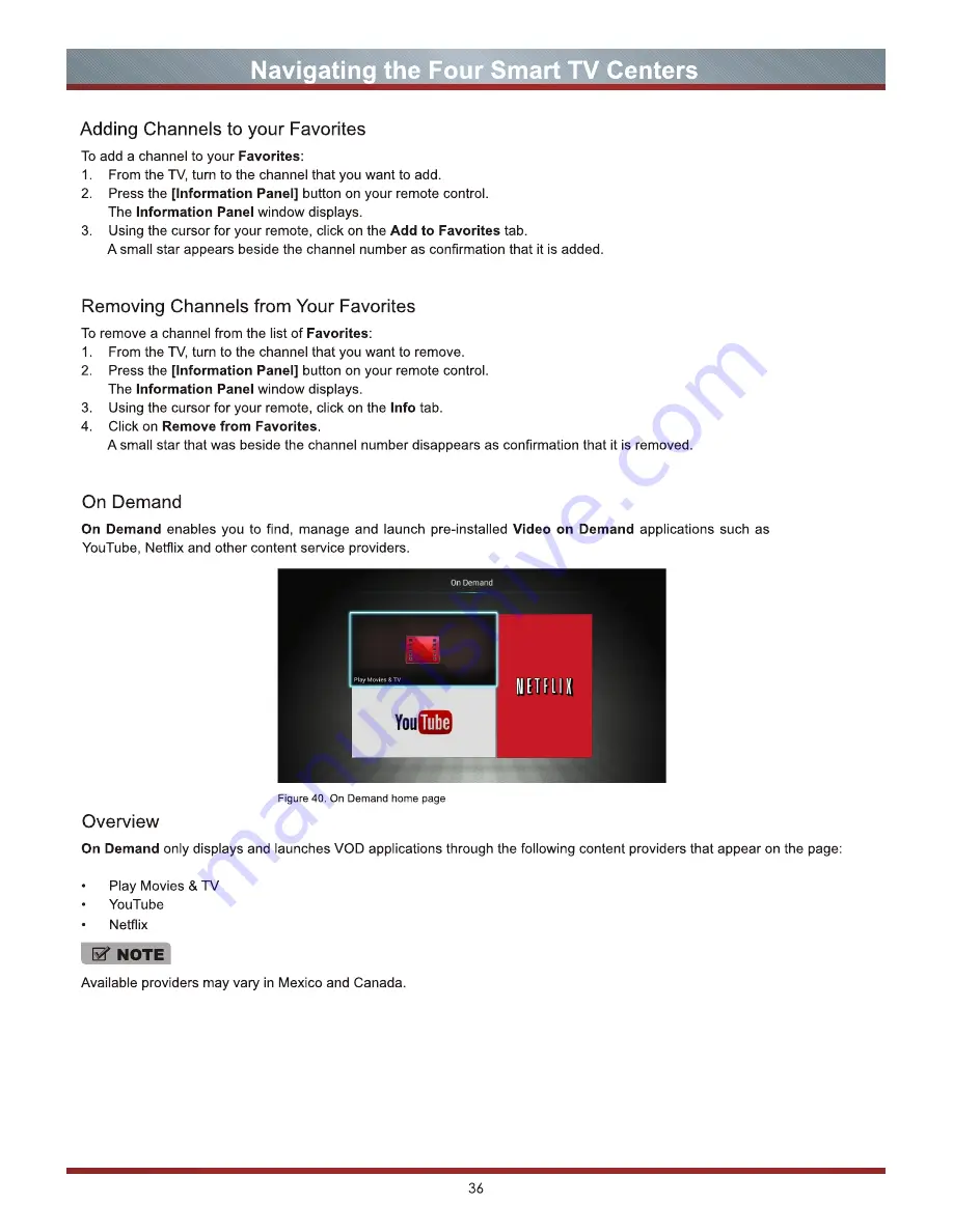 Hisense 55K600GW Vidaa TV Manual Download Page 44