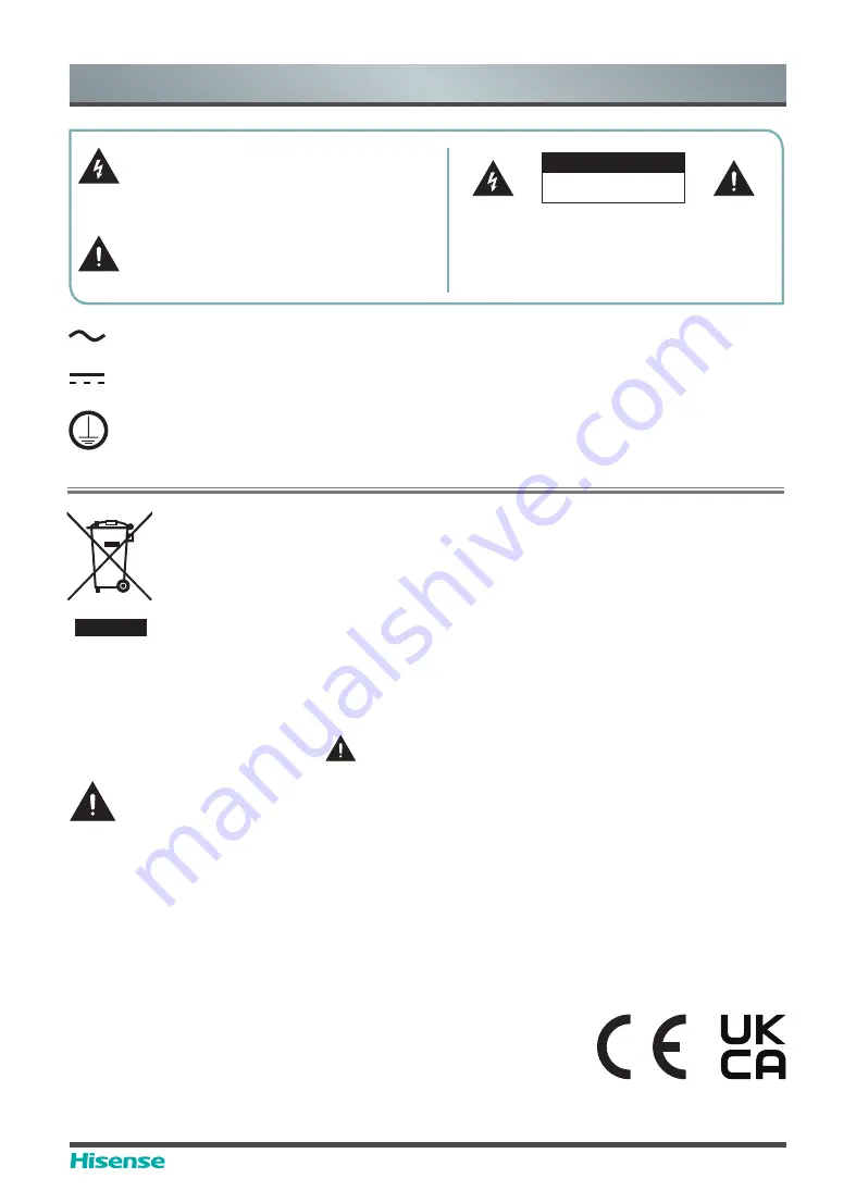 Hisense 65WR6BE User Manual Download Page 5