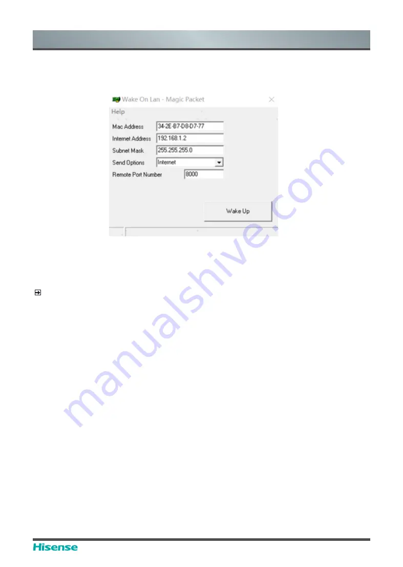 Hisense 65WR6BE User Manual Download Page 61