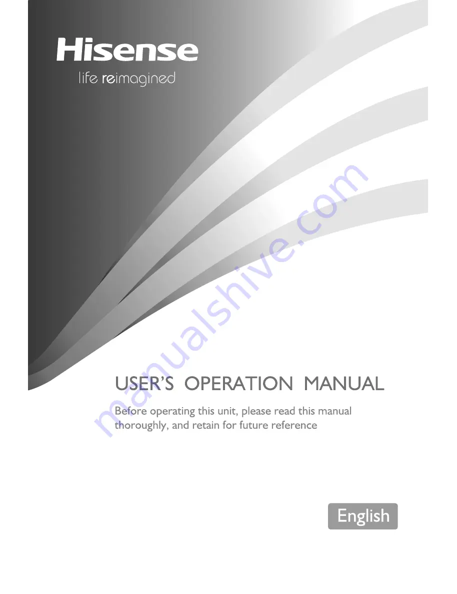 Hisense DH-70K1SJE User'S Operation Manual Download Page 1