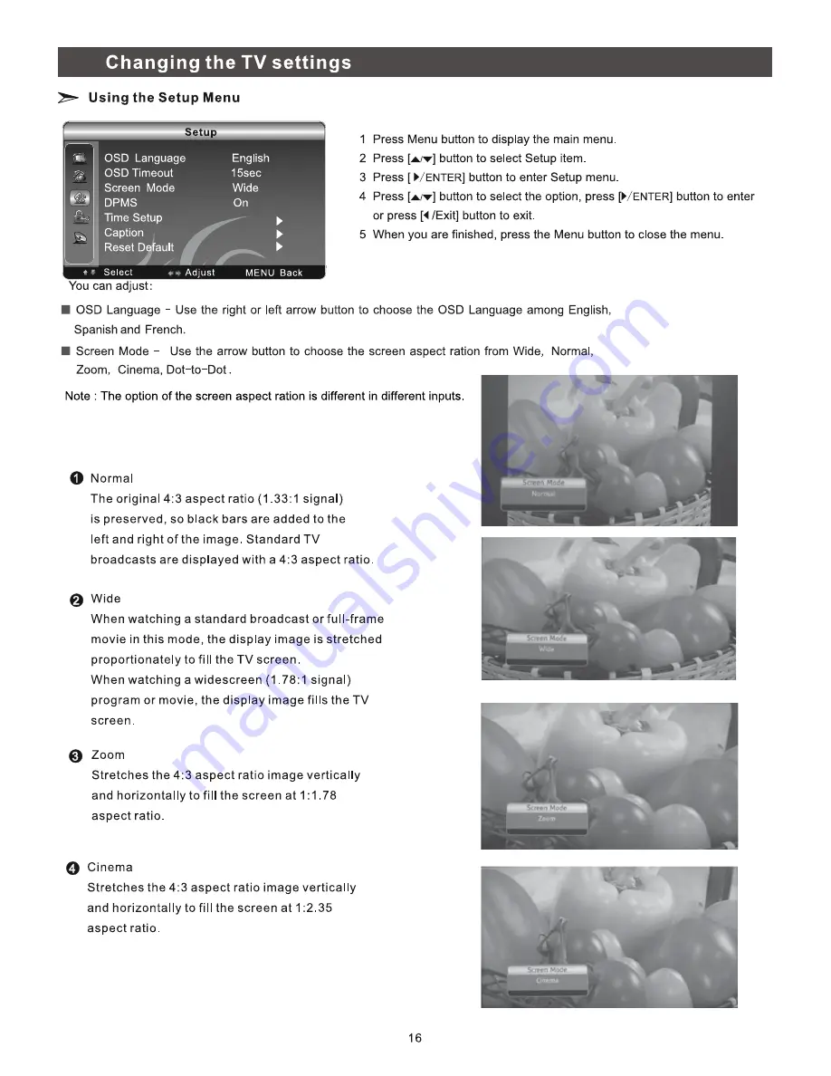 Hisense F39V77C Manual Download Page 16