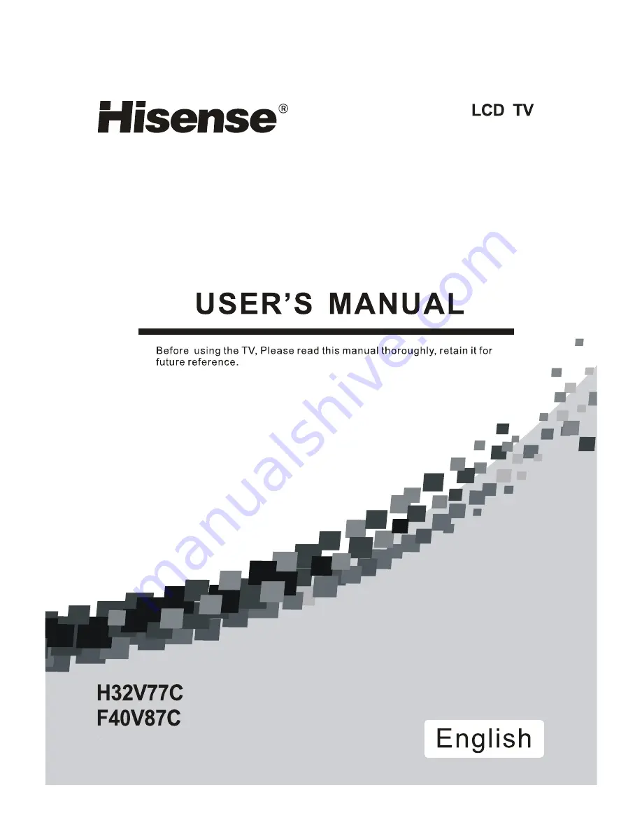 Hisense F40V87C Скачать руководство пользователя страница 1