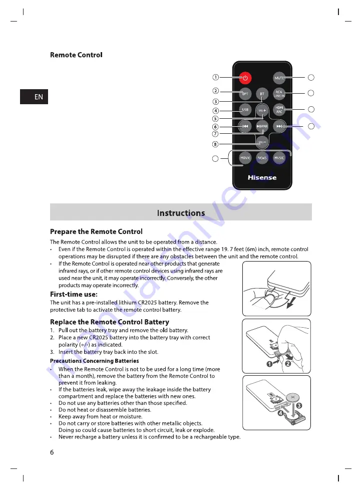 Hisense HS212 User Manual Download Page 7