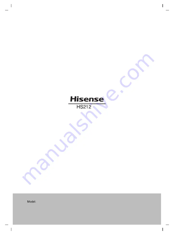 Hisense HS212 User Manual Download Page 15