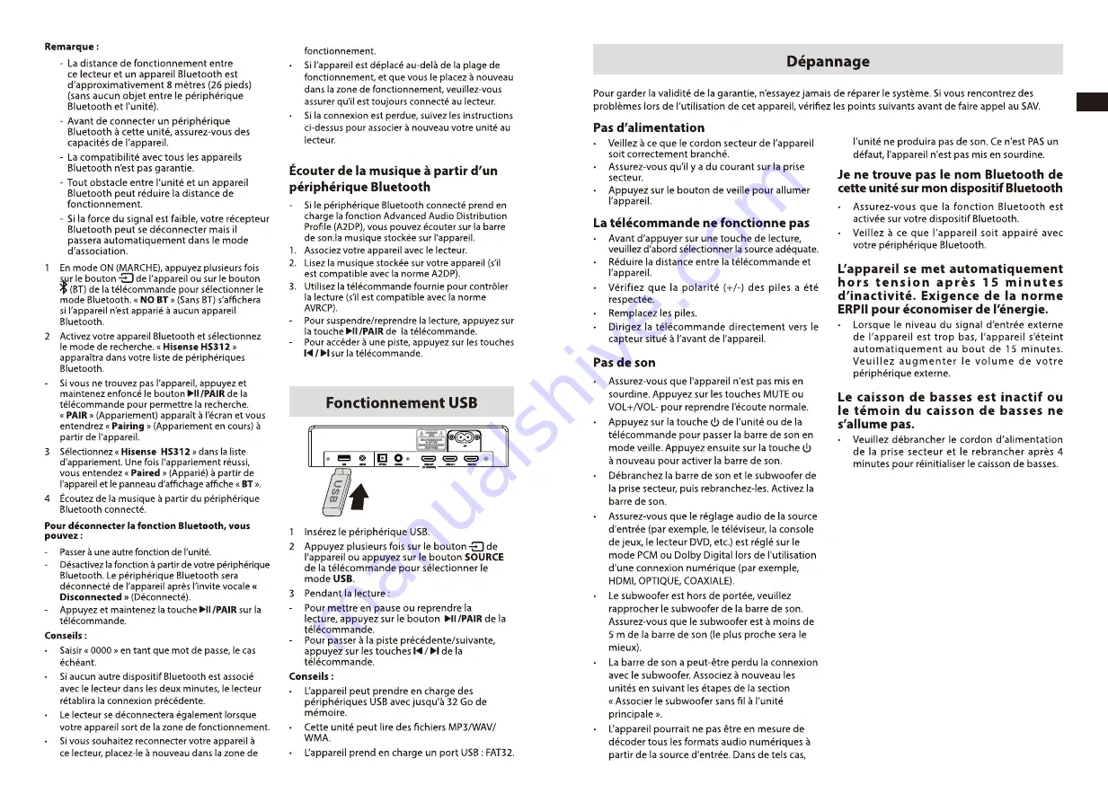 Hisense HS312 User Manual Download Page 15