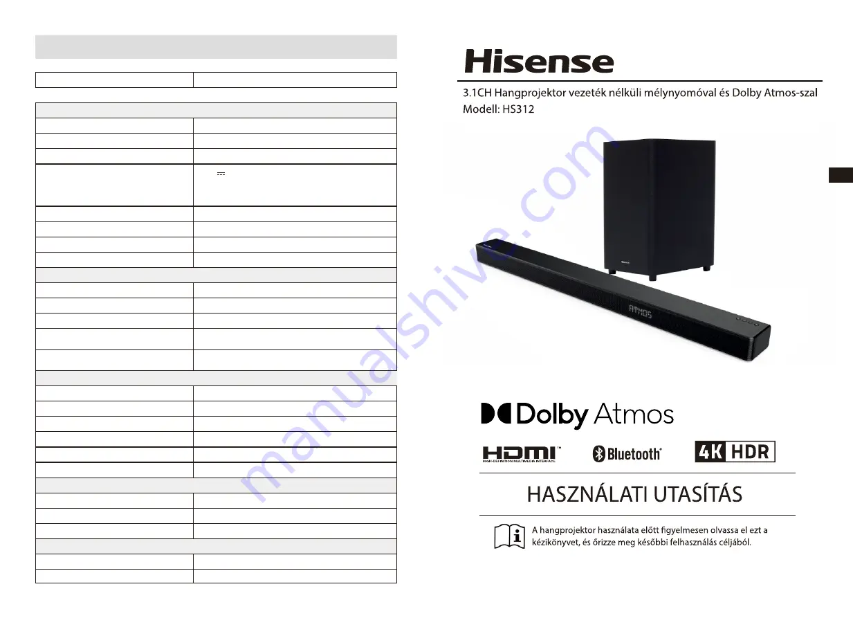 Hisense HS312 User Manual Download Page 46