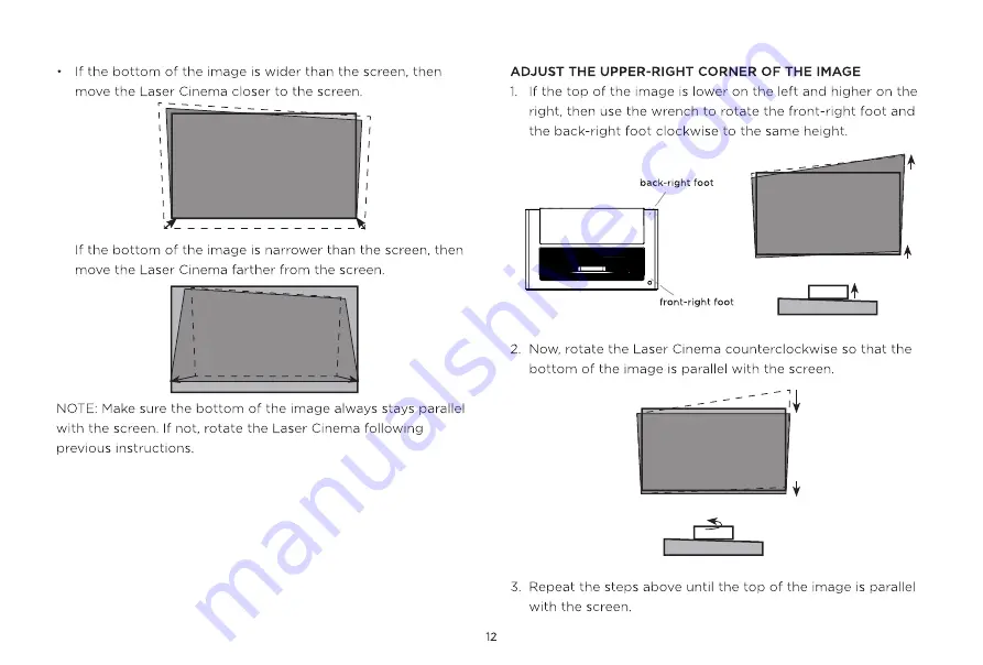 Hisense LASER CINEMA PX1 Quick Setup Manual Download Page 14