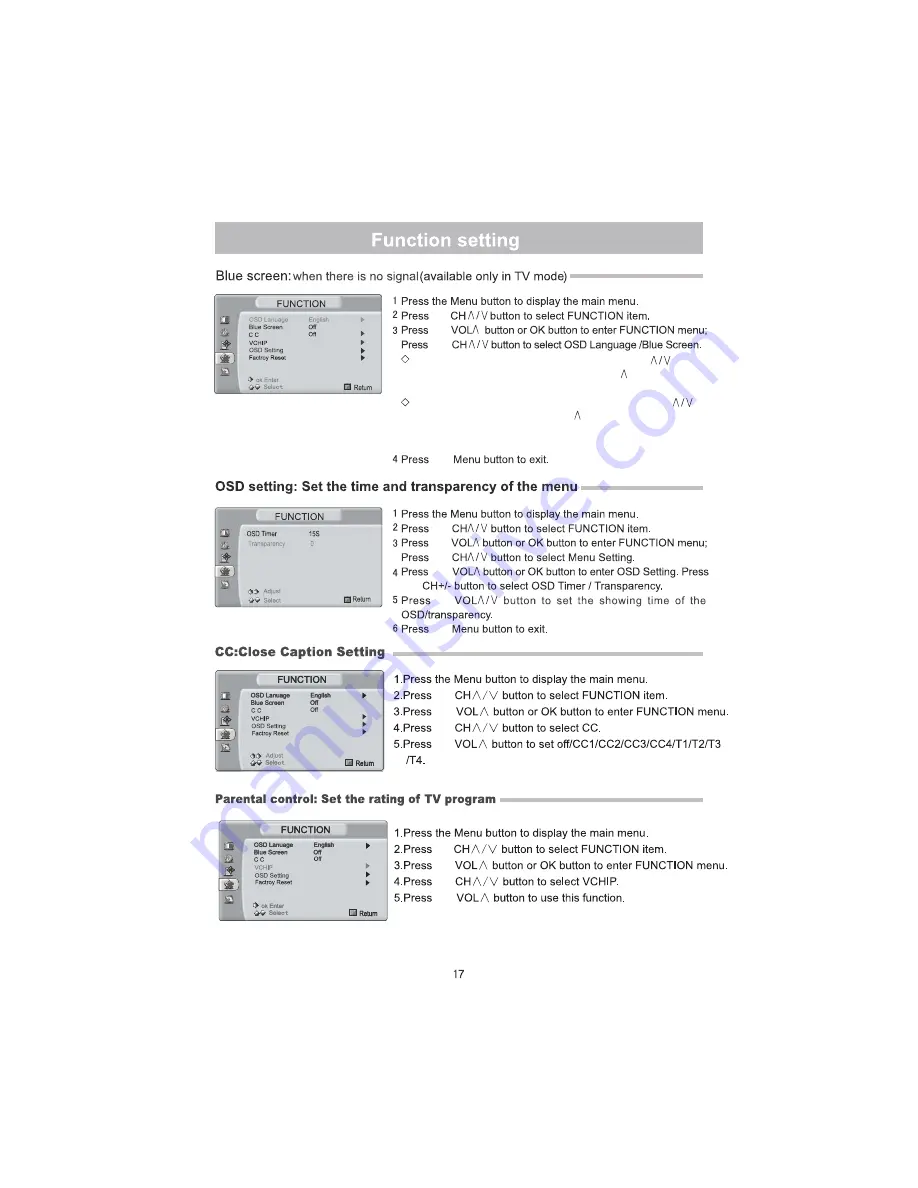 Hisense LCD15W57CA User Manual Download Page 18