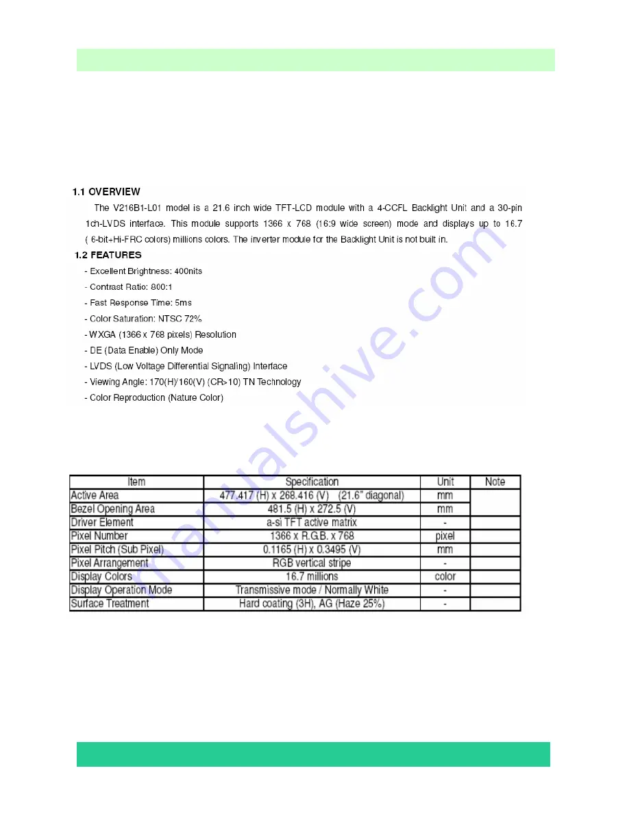 Hisense LCD19W57ACA Service Manual Download Page 13