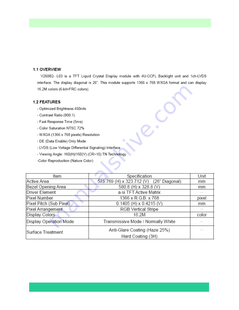 Hisense LCD26V88AM Service Manual Download Page 9