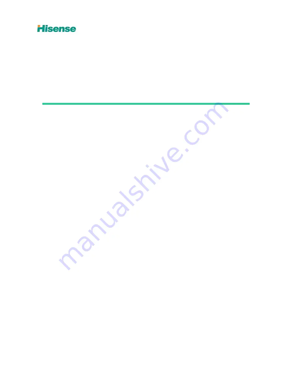 Hisense LTDN32k316AM Service Manual Download Page 1