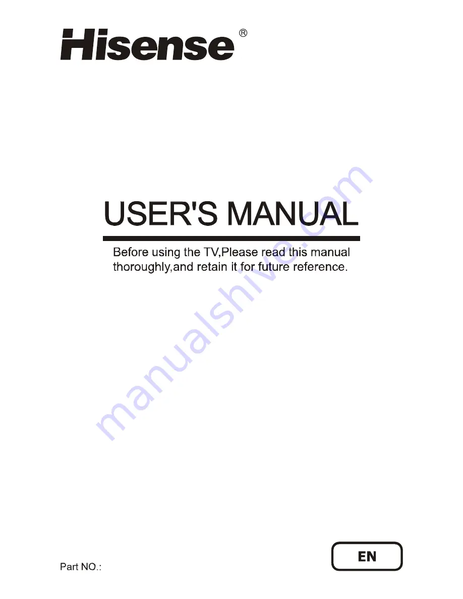 Hisense LTDN39V77CH User Manual Download Page 1