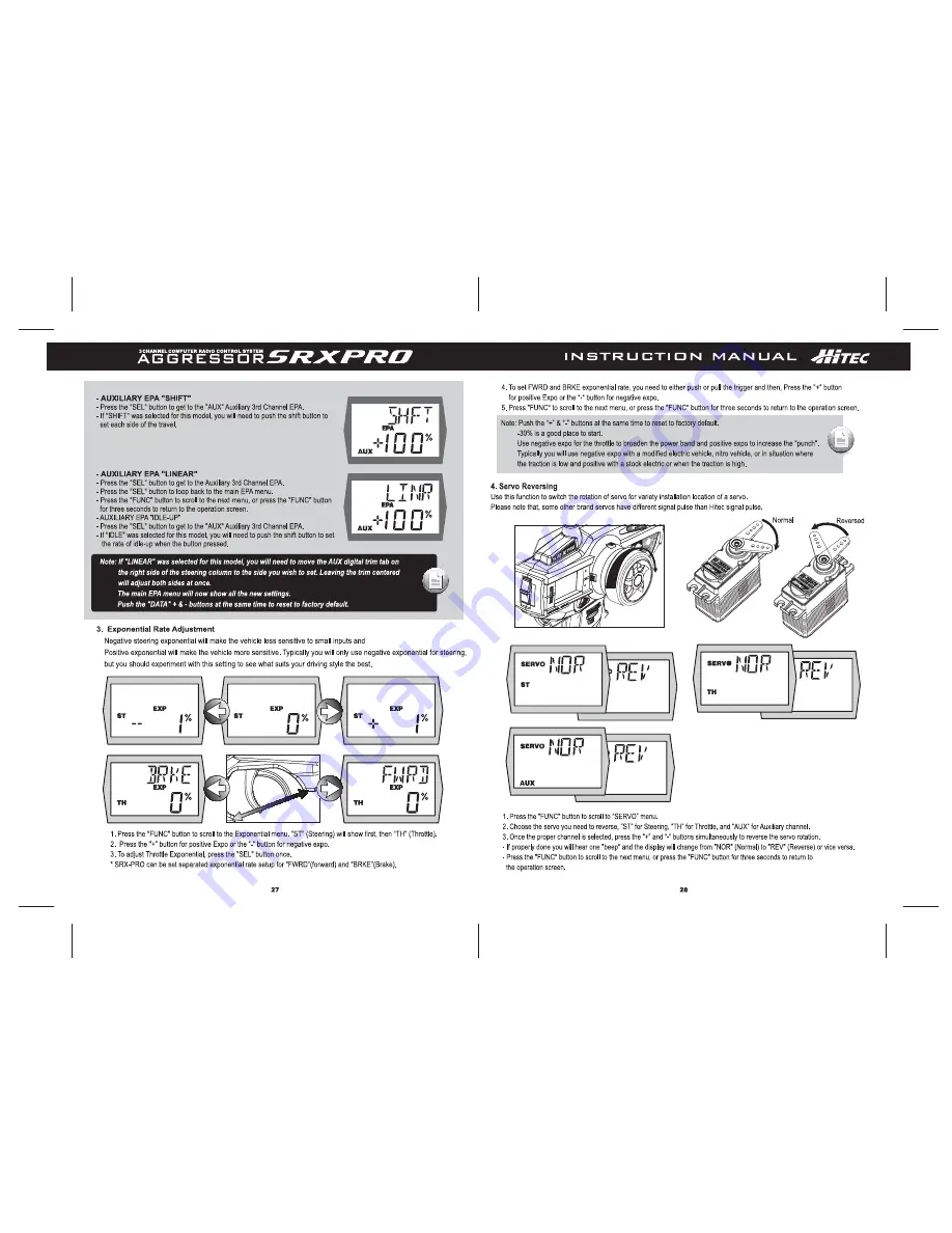 HITEC Aggressor SRX-PRO Instruction Manual Download Page 15