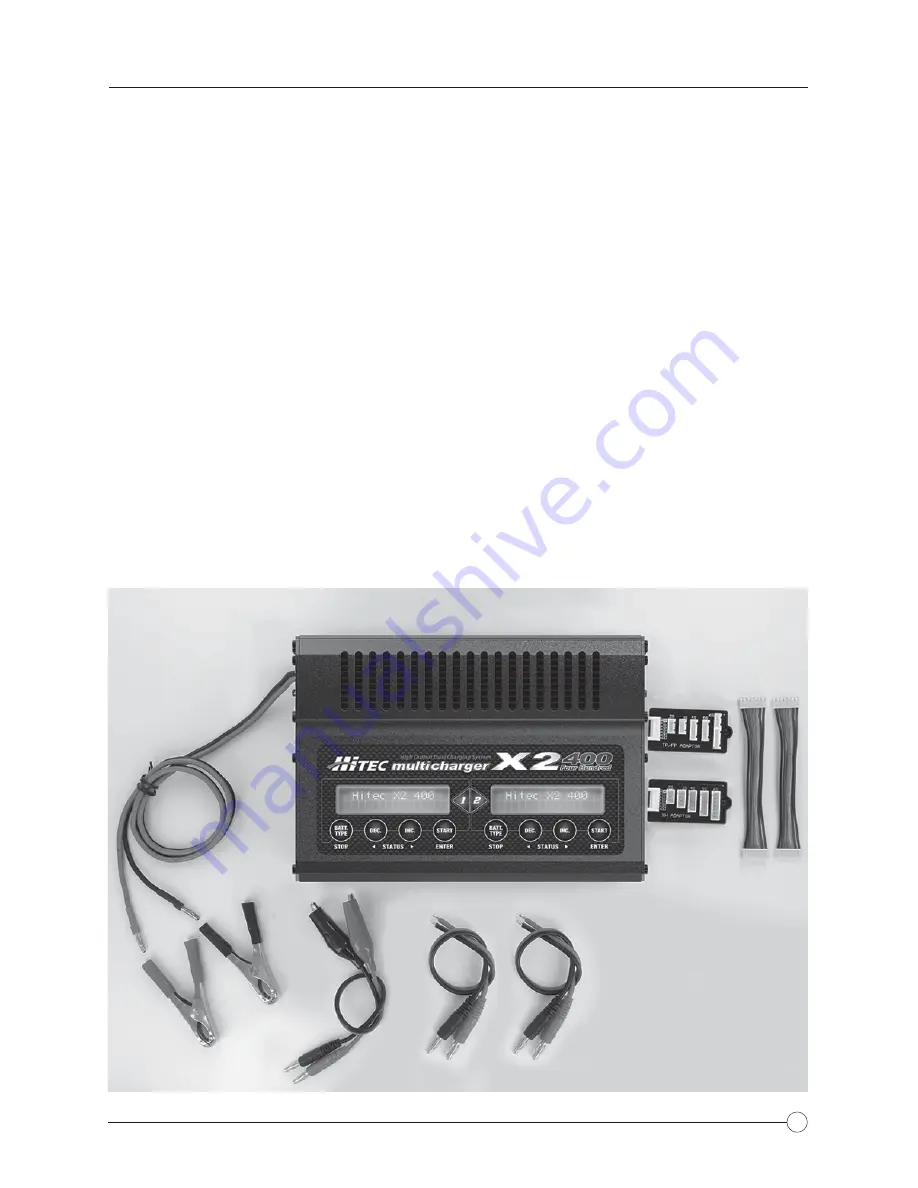 HITEC Multi-Charger X2-400 Instruction Manual Download Page 3