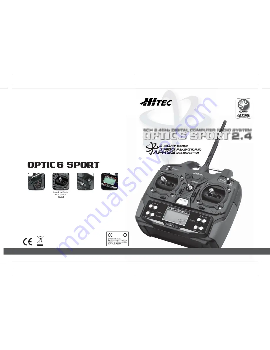 HITEC OPTIC 6 Sport Скачать руководство пользователя страница 1